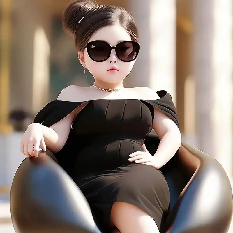 女生头像:御姐范的小胖妞,太可爱了!#头像# #微信头像