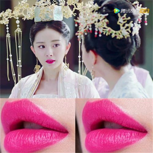 杨幂同款口红薰衣草玫红色口红玫紫色葡萄紫想你色滋润唇膏颜色