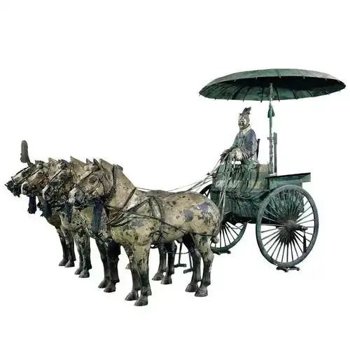 兵马俑|镇馆之宝|97铜车马上的神秘盾牌6315