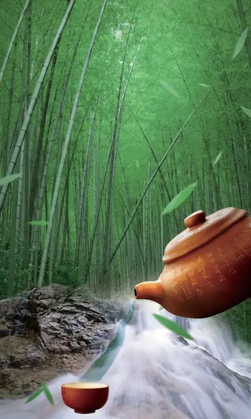 幽幽竹林茶韵飘香海报
