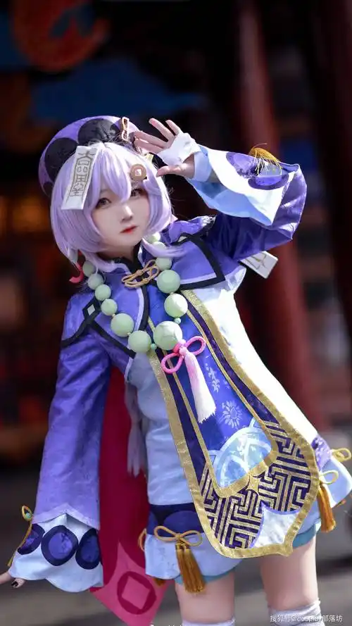 cos:原神七七cos正片@楚楚子,久违的小可爱