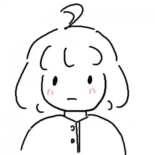 简笔画女生头像我想和你闯进森林潜入海底