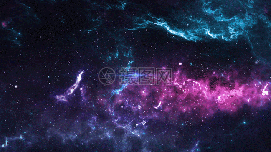 唯美粒子星空背景gif图片素材