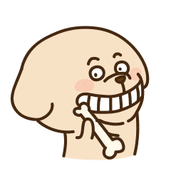 卡通小可爱萌萌哒啃骨头gif动图_动态图_表情包下载_soogif