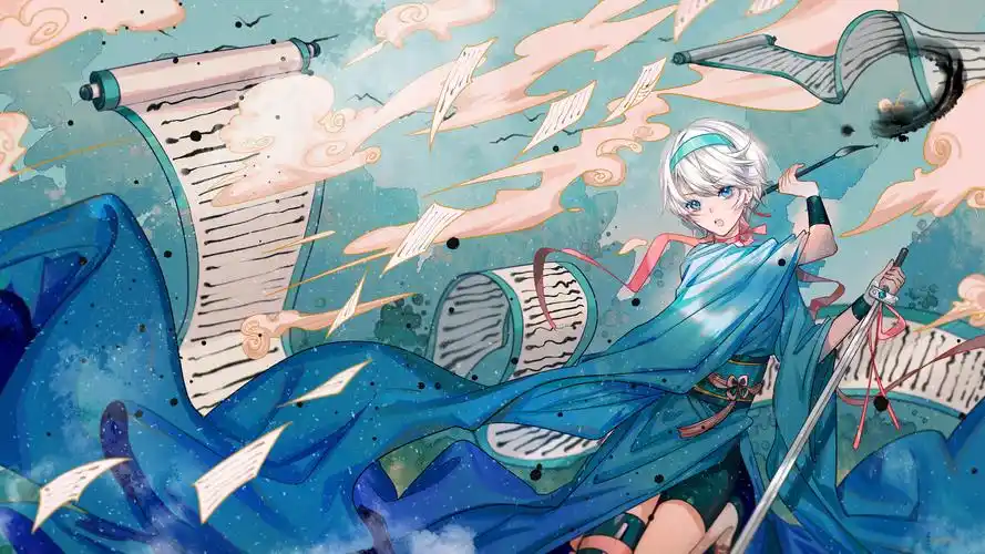 曲绘:《刀剑春秋》 言和 绘师:ジャム(p … - 堆糖,美图壁纸兴趣社区