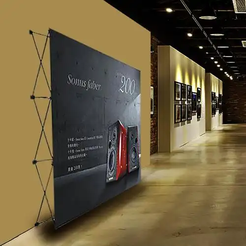 展架 收藏 拉网展架 背景展示墙 不含画面 适合于室内外推广活动,携带
