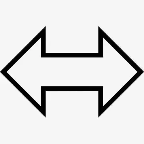 左右双箭头符号图标