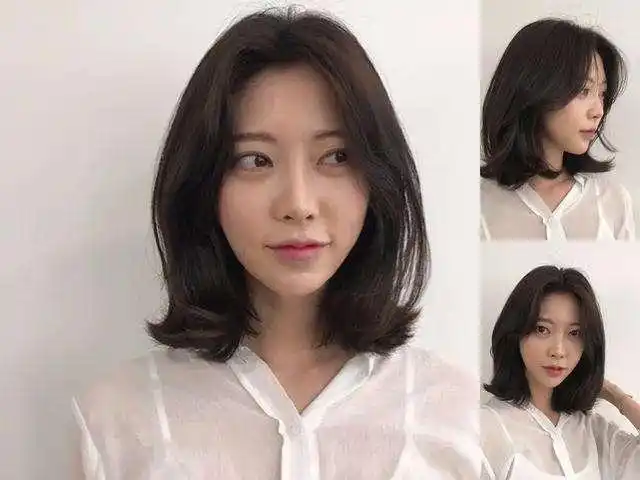 适合脸胖的短发发型图片适合圆脸方形脸超显气质的齐肩短发发型【方脸