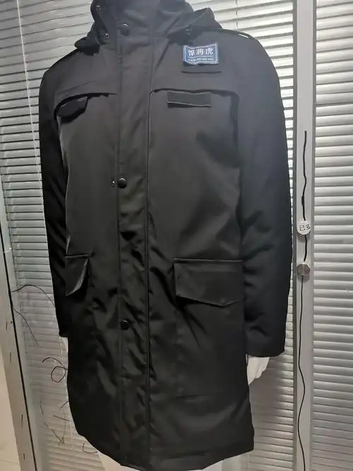 警用中长款羽绒服警察羽绒服警察冬季防寒多功能棉服大衣警察棉服警用