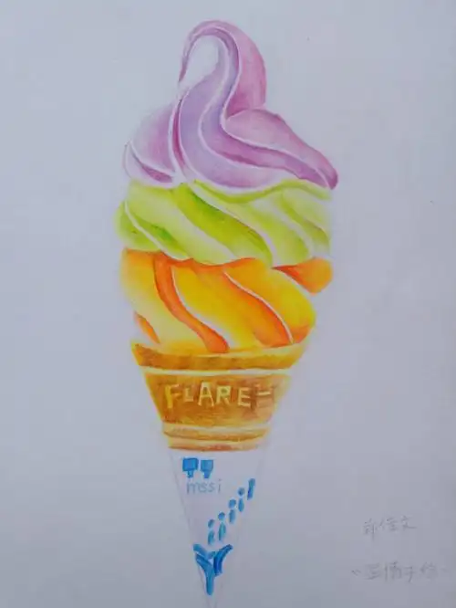 彩铅画打卡35100孩子的浪漫色彩课