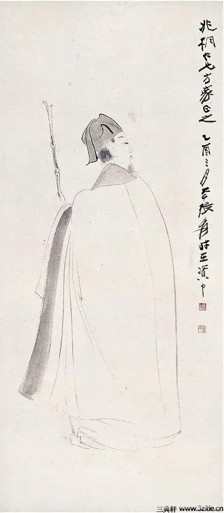 张大千人物画作精选集0025作品欣赏