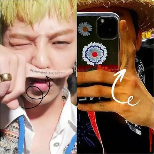 粉丝发现权志龙手指上纹身已经褪色