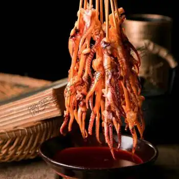 轰炸大鱿鱼串新鲜铁板半切冷冻烧烤鱿鱼串鱿鱼片鱿鱼须海鲜 鱿鱼须35g