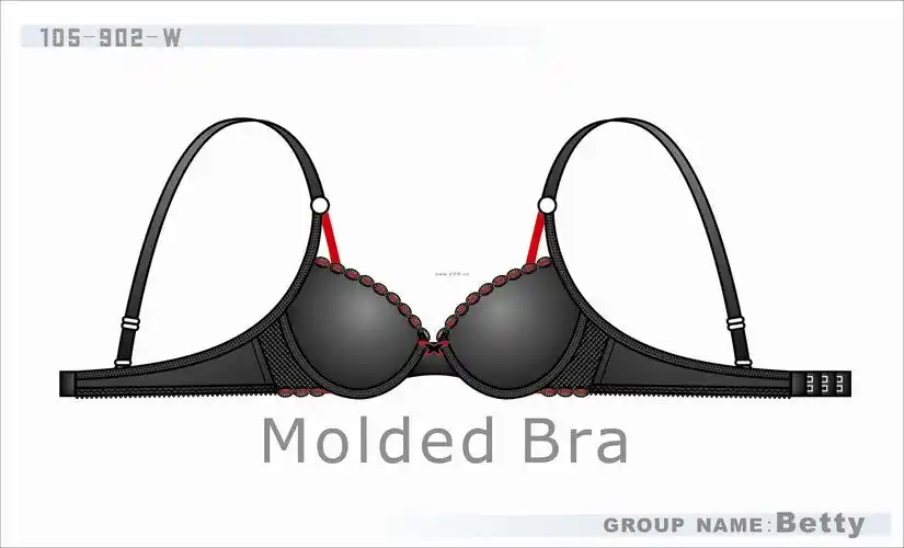 文胸设计手稿图-文胸款式效果图-cfw服装设计