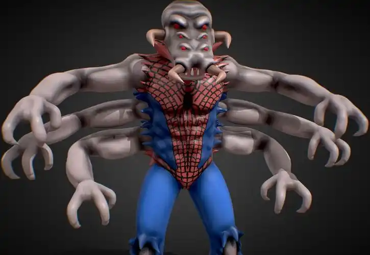蜘蛛侠变异蜘蛛怪3d模型