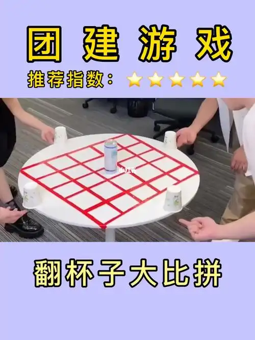 办公室早会游戏全网都在玩的翻杯子游戏