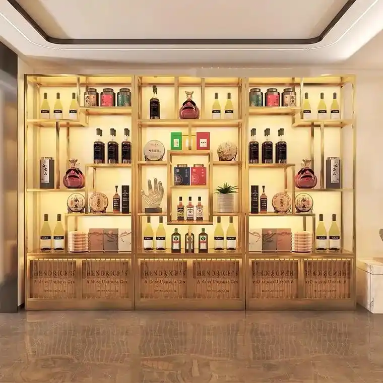 商用白酒展示柜酒庄轻奢酒柜落地靠墙洋酒柜