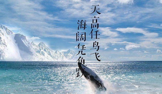 "海阔凭鱼跃,天高任鸟飞."是什么意思?