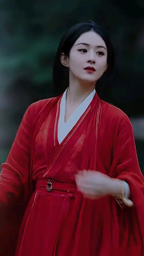 赵丽颖一袭红衣最新武侠剧好飘逸,好帅呀-度小视