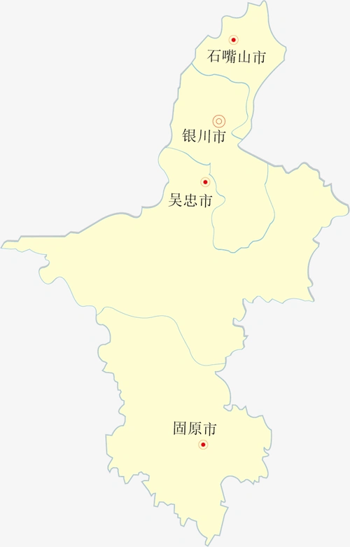 宁夏矢量地图