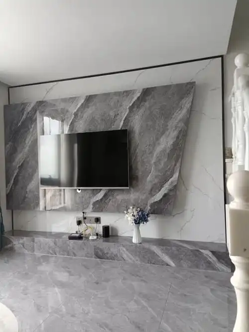 岩板电视墙