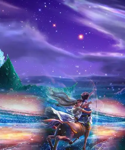 蓝海梦幻星座美图-射手座艺术设计图片素材