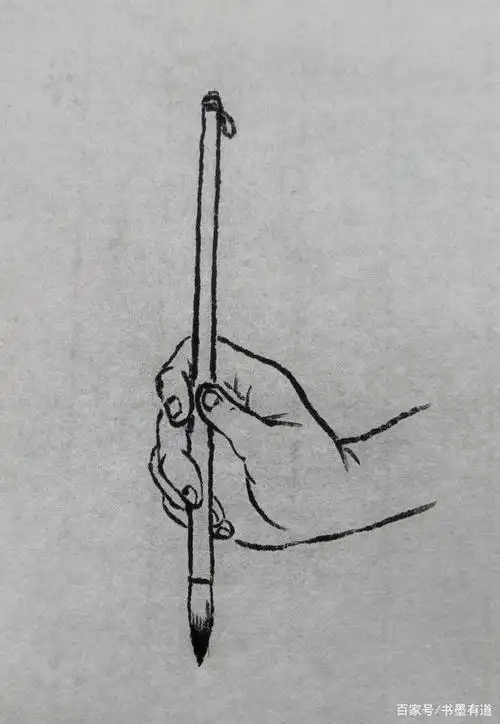 毛笔的执笔姿势