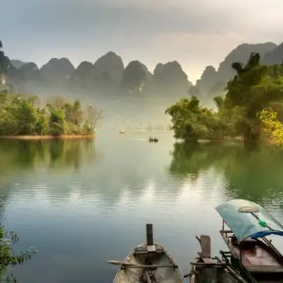 仙境一般美的风景头像云雾缭绕山水景色图片