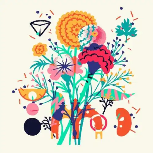 墨西哥插画师totoisemerena感受热带的多彩风格