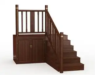 新中式红木楼梯扶手