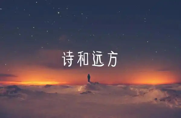 他认为生活不应该只有眼前的忙碌,还应该有诗和远方.