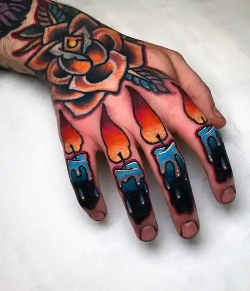 适合文在手背上的纹身图案手面上的图案流行的个性文身图样武汉老师傅