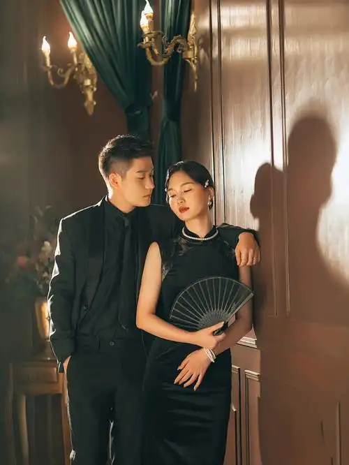 复古旗袍婚纱照一套有故事的婚纱照09