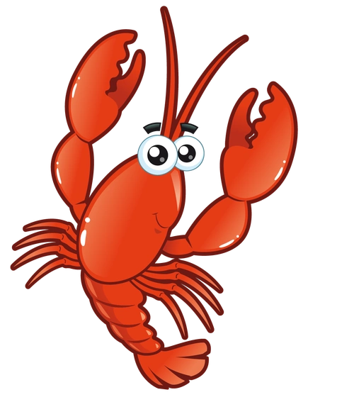 卡通小龙虾