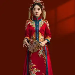 唐装礼服女结婚