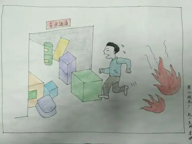 轧钢一车间"规范安全行为,提升安全素养,塑造安全文化"漫画作品展.