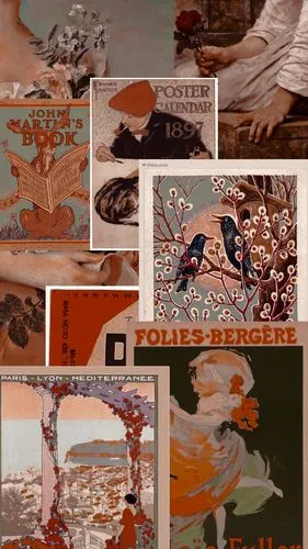 复古壁纸 复古素材 拼贴素材 拼贴壁纸