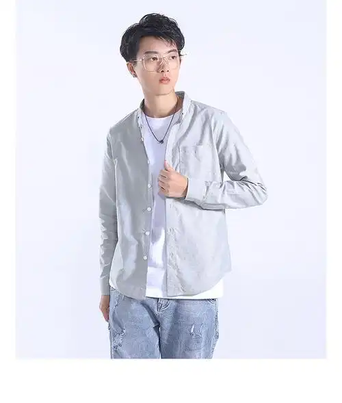 男士衬衫寸衫偏瘦男生春秋装偏小码特小号xs男矮小个子155学生s号日系