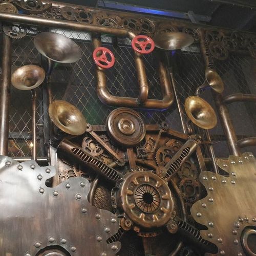 复古创意loft重金属铁艺工业酒吧网咖餐厅墙壁壁饰