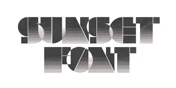 sunset font on typography served #采集大赛