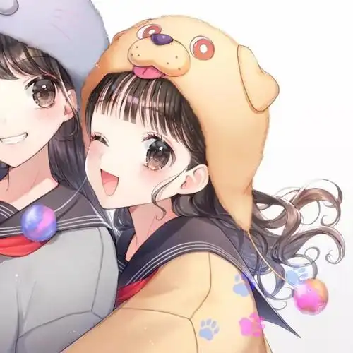 二次元闺蜜头像动漫拥有同样的爱好可爱点