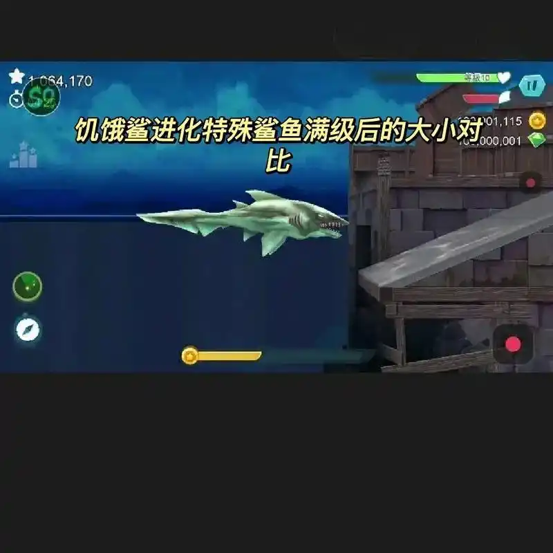 【饥饿鲨进化】特殊鲨鱼大小对比.#饥饿鲨 #饥饿鲨进化国际服 - 抖音