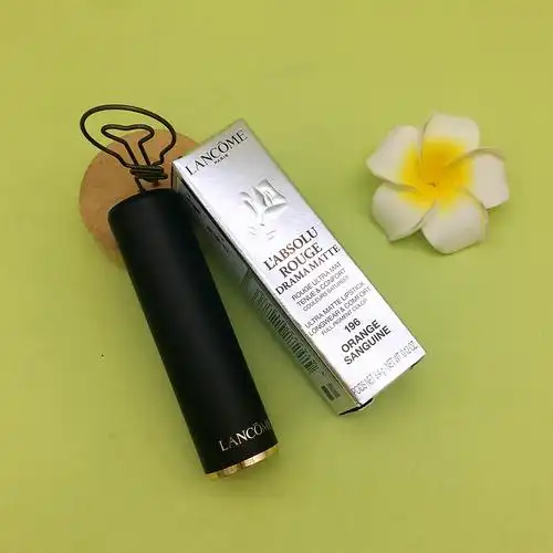兰蔻196哑光朱砂橘