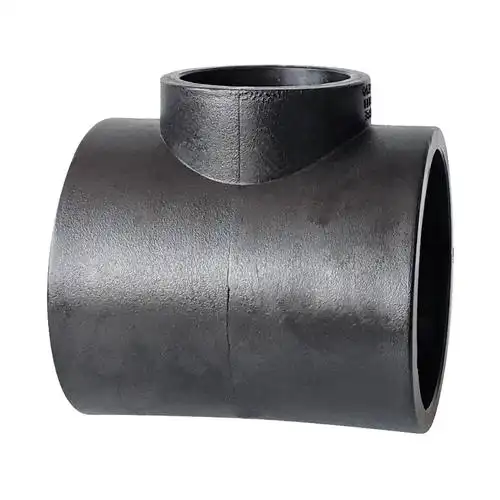 pe三通异径通水管大号接头3寸4寸热熔黑色三通