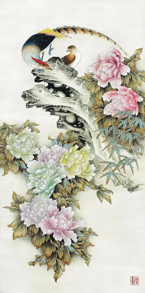 传统花鸟工笔画,图片大全,高清,图库-回车桌面