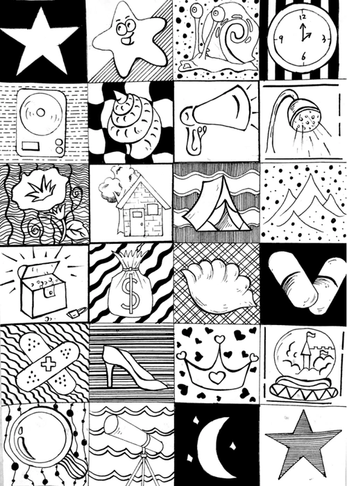 线上教学美术学院18级美术学3班创艺图形创意课程作品赏析