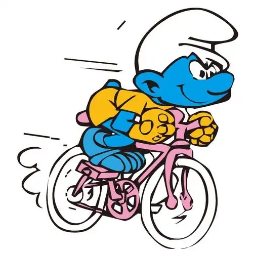 印花矢量图 动漫 卡通形象 蓝精灵 色彩 免费素材