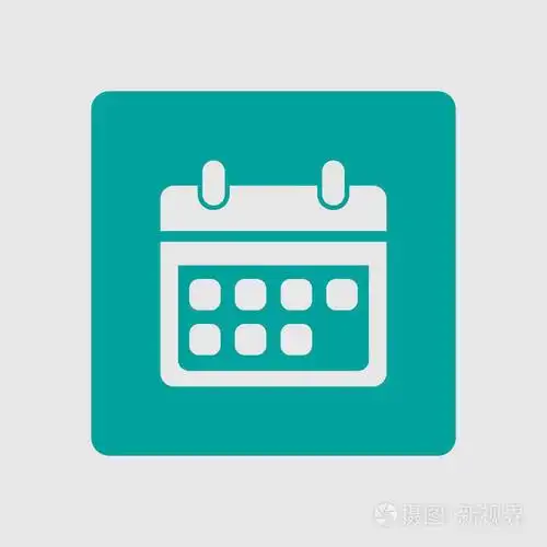 矢量日历图标. 重要的日期标志. 平面设计风格.