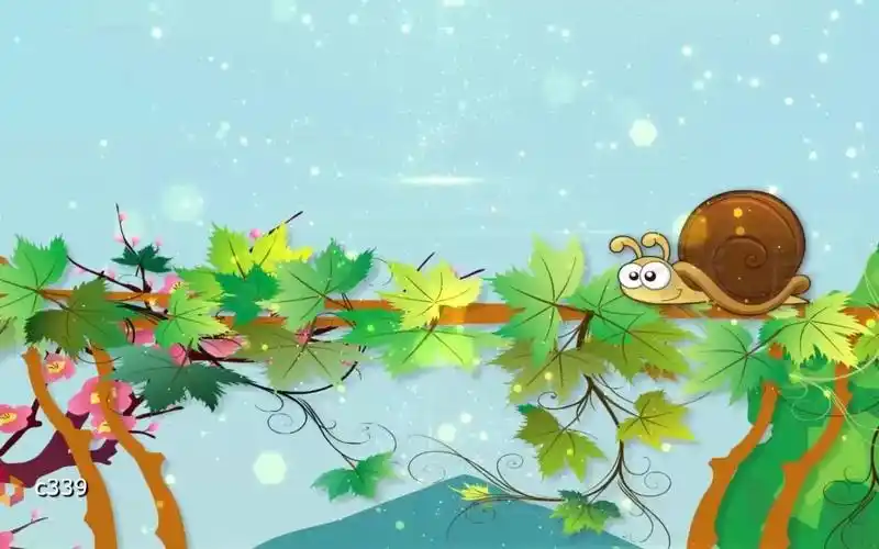c339 蜗牛的梦想 六一儿童节歌曲舞蹈led大屏幕背景视频素材