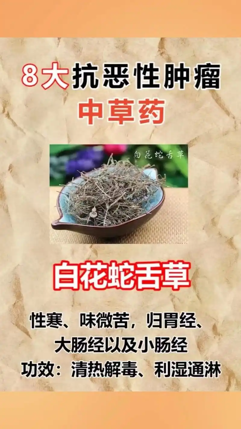 8大抗恶性肿瘤中草药
